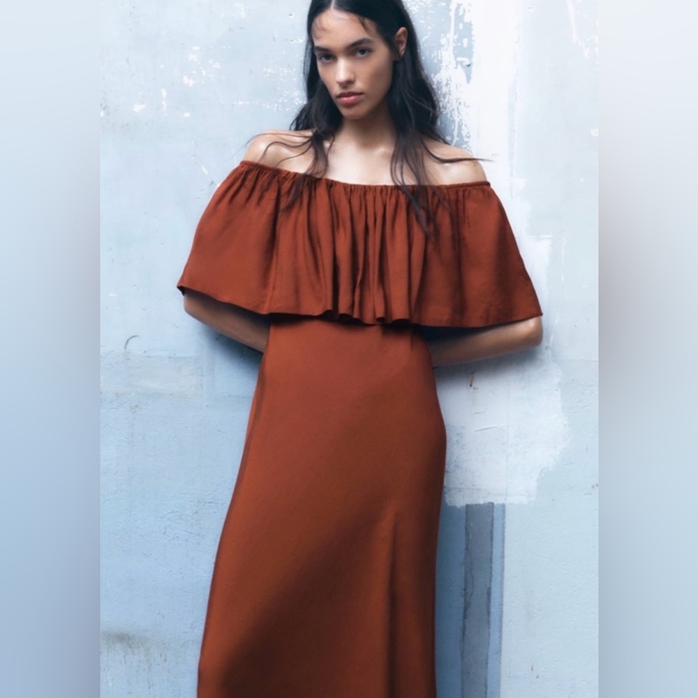 Zara ruffled dress